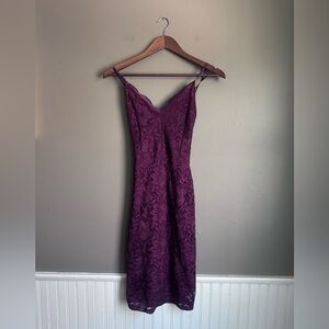 Windsor Lace Body-con Cranberry Burgundy Wine Formal Dress Size Small